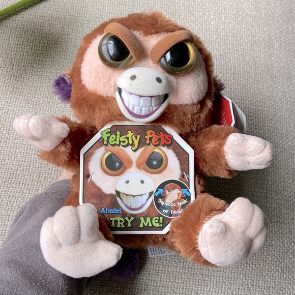 NWT Feisty Pets | Grandmaster Funk 8" Plush Monkey - Picture 3 of 3